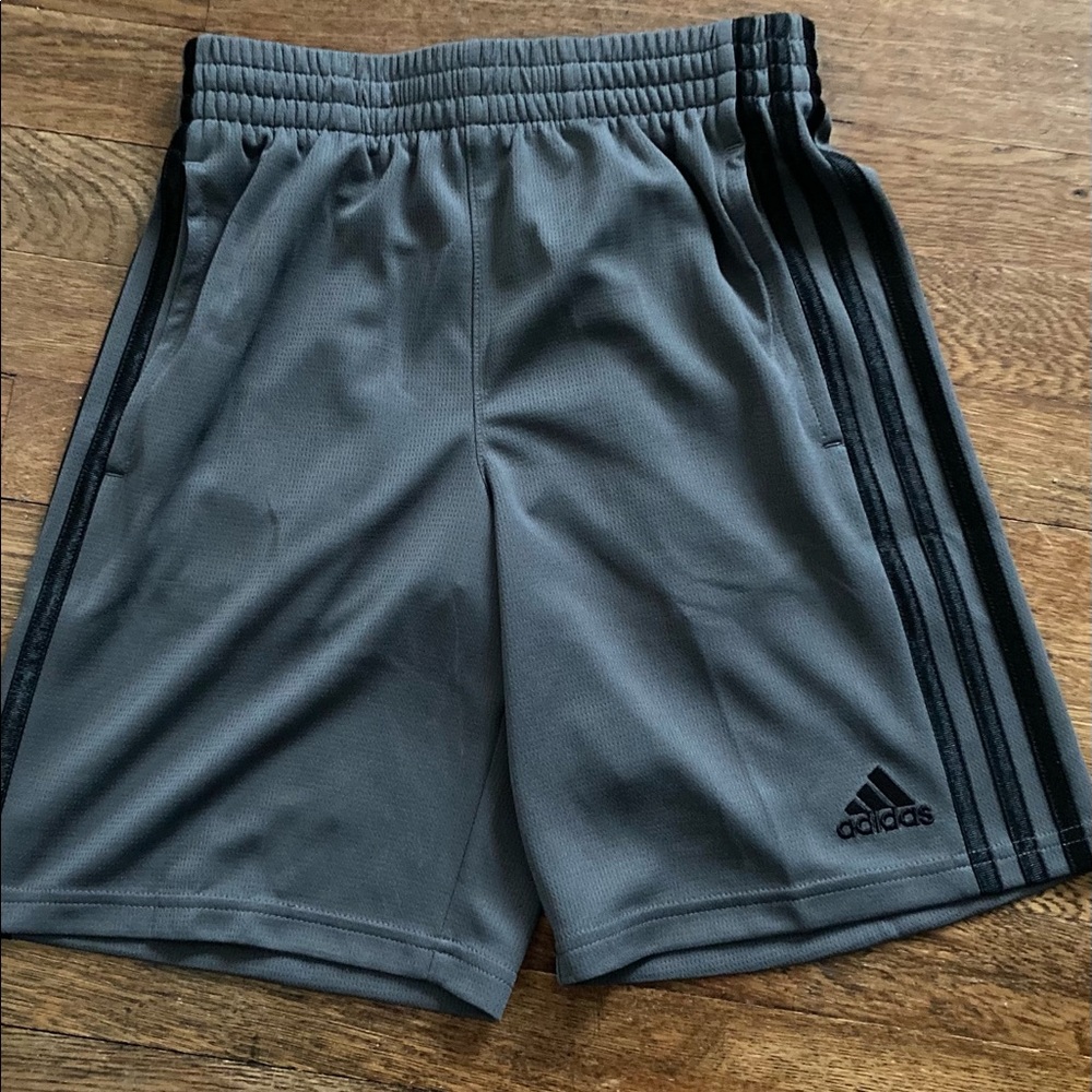 Grey Adidas shorts size 8 small
